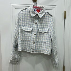 zara tweed utility style jacket